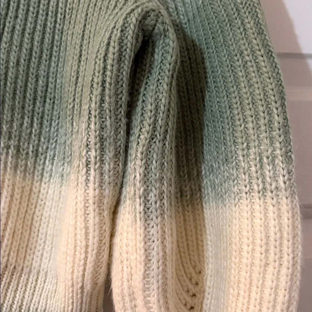 It's Our Time Cream and Green Turtleneck Sweater - Picture 10 of 12